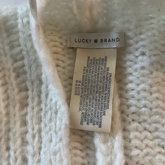 Lucky Brand poncho-style knit sweater, OS - Picture 4 of 6